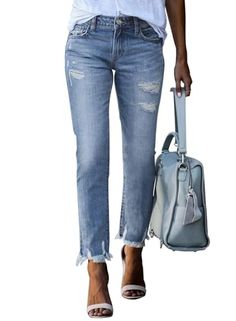 Anita singyah's Amazon Page Medium Wash Rigid Denim Cargo Jeans, Relaxed Fit Rigid Denim Cargo Jeans, Indigo Straight Hem Rigid Denim Jeans, High-waist Rigid Denim Jeans In Denim Blue, Non-stretch Denim Cargo Jeans At Affordable Price