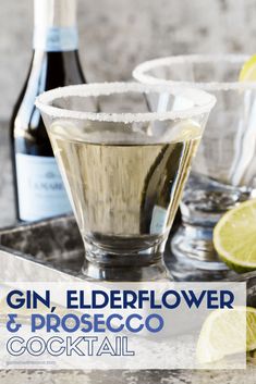 gin, elderflower and proseco cocktail recipe