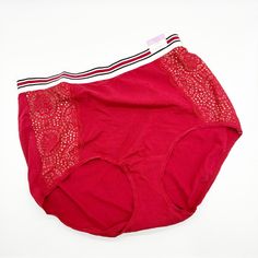 Lane Bryant Cacique Red Lace Mid Waist Brief Underwear Excellent New Condition With No Flaws. Offers Welcome, Bundle & Save 20%, For Price Drops Bundle With Three Other Items With “4/$25” At The Beginning Of The Listing And Send Me An Offer For $25 For The Best Deal! #Thriftingcactussale Casual Red Bottoms For Daywear, Red Fitted Bottoms With Lace Trim, Casual Red Brief Bottoms, Red Casual Brief Bottoms, Casual Lace Trim Brief Bottoms, Fitted Red Bottoms With Lace Trim, Red Lace Trim Summer Bottoms, Cheap Padded Red Intimates, Casual Lace-trim Brief Bottoms