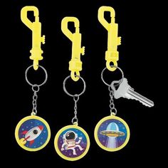 PartyGlowz Space Keychains, Space Backpack, High School Art Lesson Plans, Shoot For The Moon, Backpack Accessories, Dramatic Play Centers, Classroom Rewards, Play Centre, High School Art