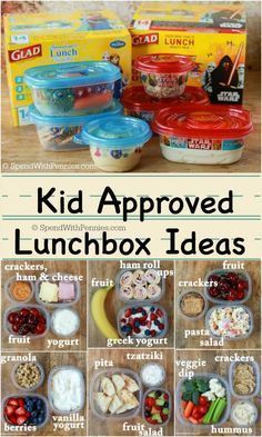 kid approved lunchbox ideas for kids with pictures and instructions on how to make them