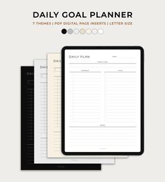 NA Daily Grind Planner, Daily Goal Planner, Simple Daily Planner, Daily Printable, Manage Your Time, Goal Planner, Daily Planners, Daily Goals, Daily Plan