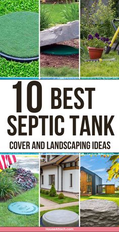 Septic Tank Cover and Landscaping Ideas Ideas For Septic Tank Covers, Garden Around Septic Tank, Septic Cover Ideas Outdoor, How To Landscape Around Septic Tank Lids, Covering Up Septic Tank Lids, Sewer Tank Cover Ideas, Planting Around Septic Tank, How To Cover Sewer Lid In Yard