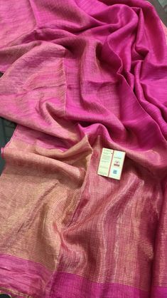 *Exclusive Bengal Handloom* 2ply Resom by Pure Matka, Tested Zari Border With Resom by Noil Blouse Piece *Silk Mark Certified* Export Quality Assured #dfeminineshoppeestore DM for orders!!!!!!!. Dr Neeta sharma -8827366281