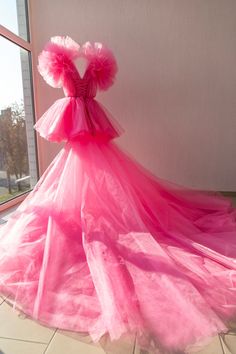 Hot Pink Tulle Dress Women Pink Tulle Dress Puffy Pink Tulle Dress Women Fluffy Tulle Dress Pink Tulle Gown Photoshoot Dress - Etsy Tulle Gown Photoshoot, Hot Pink Tulle Dress, Pink Bridal Dress, Tulle Corset Dress, Pink Tulle Gown, Gown Photoshoot, Pink Tulle Dress, Pink Bridal, Photoshoot Dress