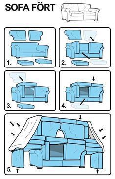 the instructions for how to make a sofa