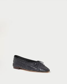 Color: Black Woven Flats, Luxury Flats, Black Ballet, Chocolate Leather, Platform Mary Janes, Almond Shaped, Black Ballet Flats, Black Platform, Leather Ballet Flats