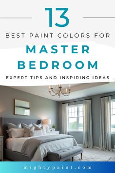 Create Your Dream Master Bedroom with These 13 Stunning Paint Colors Benjamin Moore Bedroom, Design A Bedroom, Accent Wall Colors, Popular Paint Colors