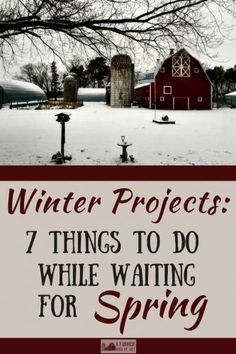 Amish Lifestyle, Waiting For Spring, Winter Projects, Winter Project