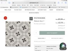 an image of a website page with the word patisserie written in black and white