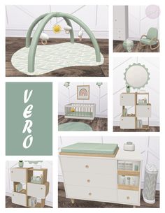 the baby's room is clean and ready to be used for their nursery decor