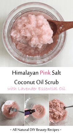 Himalayan Pink Salt Coconut Oil Scrub. Have a spa day from your kitchen! #spaday #wellness     #wellnesstips   #wellnessretreat   #wellnessjourney Coconut Oil Scrub, Bath Salts Diy, Diy Coconut Oil, Diy Body Scrub, Sugar Scrub Diy, Diy Scrub, Scrub Recipe, Diy Beauty Recipes, Nails Polish