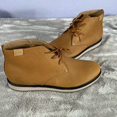 In Very Good Like New, Possibly Never Worn Tan Lacoste Millard Chukka Boots Sz 10 There Is A Light Mark In Leather On Back Left Heel. See Pictures Otherwise Boots Are In Very Good Condition. Casual Boots With Removable Insole, Synthetic, Casual Synthetic Boots With Removable Insole, Casual Boots With Textured Sole, Casual Ankle-high Boots For Everyday, Casual Synthetic Boots With Rubber Sole, Casual Boots With Textured Sole For Everyday Wear, Casual Brown Boots For Everyday, Casual Slip-on Boots With Ortholite Insole, Lacoste Shoes