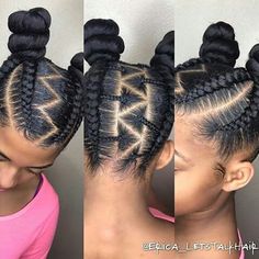 Stylish cornrow braids Kid Hair, Lil Girl Hairstyles, American Hairstyles, Braid Hairstyle