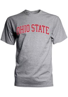 Show off your team pride in this Ohio State Buckeyes Grey Arch Short Sleeve T Shirt! This The Ohio State University Short Sleeve Tee features a screen printed Ohio State wordmark. Make sure everyone knows you root for the Buckeyes with this Grey The Ohio State University T Shirt. Go Buckeyes! Screen print team graphic on center chest, Relaxed fit, Unisex, 100% Cotton Jersey University Tshirt, The Ohio State University, Ohio State University, Ohio State Buckeyes, Short Sleeve T Shirt, Ohio State, White Nikes, State University, Screen Print