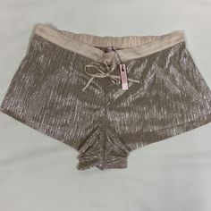 Nwt Victoria’s Secret Lingerie Bottoms Gold, Metallic, Pleated, Shorts With Drawstring Pajama Bottoms, Loungewear, Lingerie, Luxury, Glam, Disco Vibe, Pride Festival, Party, Clubbing, Dance Victoria’s Secret Very Sexy !!! New With Tags, Excellent Gift. Summer Pajama Shorts For Night Out, Victoria's Secret Stretch Bottoms For Party, Beachwear Bottoms For Beach Party, Victoria's Secret Summer Lounging Bottoms, Summer Brief Pajama Shorts For Loungewear, Victoria's Secret Stretch Pajama Shorts, Victoria's Secret Summer Party Bottoms, Victoria's Secret Stretch Shorts For Summer, Victoria's Secret Stretch Pajama Shorts For Pajama Party