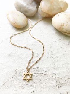 Star of David Necklace | White Gold Silver Plated Chain | Light Years Star Of David Necklace, Star Of David Pendant, Star Of David, Gold Plated Silver, Cable Chain, Pendant Necklaces, Lobster Clasp, Silver Plate, Gold Necklace