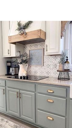 an instagramted photo of a kitchen with the words happy new year on it