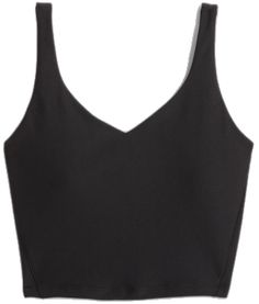 Fitted V-neck Sports Bra For Yoga, Fitted Black V-neck Sports Bra, Fitted Full Coverage Sports Bra With Built-in Cups, Black Seamless V-neck Sports Bra, Fitted Tank Sports Bra With Built-in Padding, Stretch Sleeveless Activewear With Built-in Cups, Sporty Fitted Sports Bra With Removable Pads, Black Functional Tank Sports Bra, Functional Black Tank Sports Bra