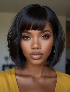 Short Human Hair Wigs, Short Sassy Hair, Glam Hair, Sassy Hair, Hair Crush, Relaxed Hair, Hair Life, Bob Haircut, Braids For Short Hair