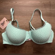 Back To The Boudoir Balconette Bra Savage X Fenty Size 36d Nwt Light Blue Underwire Bra With Padded Cups, Savage X Fenty, Balconette Bra, Women's Intimates, Bra, Women Shopping, Blue, Color