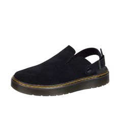 PRICES MAY VARY. Give enhanced comfort to your feet all day long wearing Dr. Martens Carlson Clogs. Suede upper. Comfort insole. Comfort insole. Round toe. Carlson Mules, Dr Martens Carlson, Comfortable Black Shoes, Mules Outfit, Black Casual Shoes, Xmas Wishlist, Baby Luggage, Black Suede Shoes, Clogs Shoes