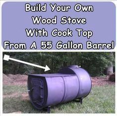 #survivalcooking Barrel Stove, 55 Gallon, Farm Ideas, The Homestead, Outdoor Wood