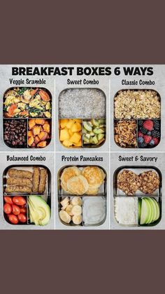 an image of breakfast boxes 6 ways