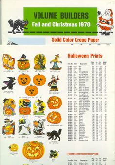 an advertisement for halloween crafts with pumpkins and other decorations