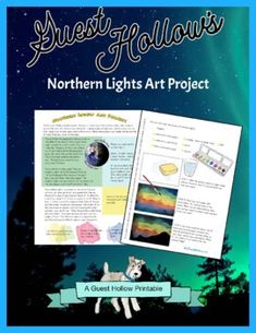 the northern lights art project booklet