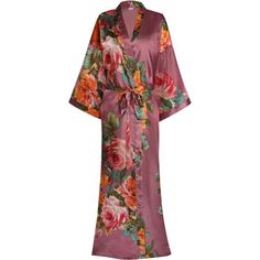 Material: Silky Polyester, Breathable Fabric Blend Offers A Light Feel Against Your Skin, Lightweight And Comfortable, Bring To You A Different Silky Feel. Kimono Style Ladies Dressing Gown Up To Ankle. V-Neck, Long-Sleeve, Sash Attached, And Also The Inner String To Secure The Robe On The Inside. S-L:Length:36.3",Bust:48.8",Sleeve:11",Sash:67"; Xl-Xxl:Length:37.4",Bust:55.1",Sleeve:11.8",Sash:70", Hand Wash In Warm Or Cold Water. A Perfect Choice For Sleepwear, Lounge Wear, Dressing Gown, Brida Pink V-neck Spring Robe, Elegant Purple Sleepwear For Spring, Pink Robe For Spring Sleepwear, Pink Robe For Sleep And Spring Season, Pink Satin Sleepwear For Spring, Pink Floral Print Loungewear Dress, Pink Long Robe For Spring, Pink Long Sleeve Satin Robe, Long Pink Robe For Spring