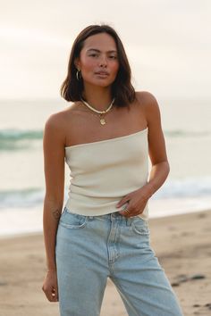 All You Need Knit Ribbed Tube Top