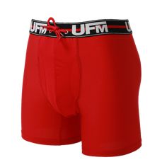 UFM POLYESTER MAX MEN'S UNDERWEAR – BOXER BRIEFS 6 INCH Note: Gen 2-3 is an older MAX design with a smaller less stretchy pouch. It also has metal grommets in the waistband for the drawstring. These are in CLOSE-OUT UFM MAX Support Men's Underwear has a more forward drawstring path resulting in greater scrotal lift. To achieve this lift, you may feel some pressure on the back of the scrotum. Our body proportions are all different and different designs work better for different people. If you thi Casual Red Boxer Briefs For Gym, Casual Red Breathable Boxer Briefs, Sporty Red Boxer Briefs For Gym, Red Sporty Boxer Briefs For Training, Motorcycle Suit, Beach Towel Bag, Body Proportions, Boxer Briefs, Our Body