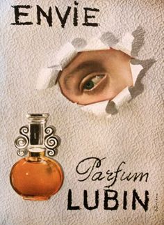 Envie de Lubin - Lubin - Publicités anciennes Perfume Adverts, Perfume Packaging, Beauty Ad, Scent Bottle