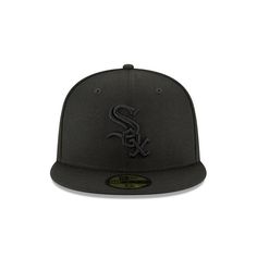 Sport meets fashion. The Chicago White Sox Basic 59FIFTY Fitted Cap features an embroidered White Sox logo at the front panels with the MLB Batterman logo at the rear and a gray undervisor. Gray Hat With Embroidered Logo For Streetwear, Gray Baseball Cap With Embroidered Logo For Streetwear, Gray Trucker Hat With Embroidered Logo And Flat Bill, Black Logo Baseball Cap, Black Logo Baseball Cap Six-panel, Gray Snapback Baseball Cap With Embroidered Logo, Classic Black Fitted Hat With Embroidered Logo, Classic Black Fitted Hat For Sports, Black Fitted Hat With Embroidered Logo For Outdoor