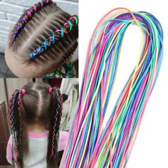 Lianfudai 90cm Mix Colorful 4-30Pcs Hair braids Rope strands for african braids Girls DIY Ponytail braids Women Styling Hair Accessories Introducing Lianfudai's Mix Colorful Hair braids, the perfect accessory for African braids, ponytails, and DIY styles. With strands measuring 90cm in length, this set includes 4-30 pieces for endless styling possibilities. Be bold, be playful, be you with Lianfudai! Detail Name:Hair Cord StylingMaterial:Cotton,PolyesterColor: as pictureWeight : approx. 3-28g/pa String Hair Wraps, Diy Ponytail, Fishtail Braids, Diy Braids, Glamorous Hair, Girls Braids, Braid Hair, Braids For Kids, Hair Braids