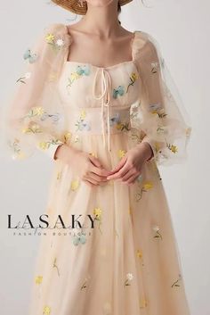 Lasaky - Exquisite Womens A-Line Lace Dress featuring Intricate Embroidered Tulle and Elegant Butterfly Appliques Princess Dress Patterns, Whimsical Dress, Delicate Butterfly, Dress Closet, Dress Sketches, Embroidered Tulle, Crochet Skirt, Mid Length Skirts, Skirt Skirt