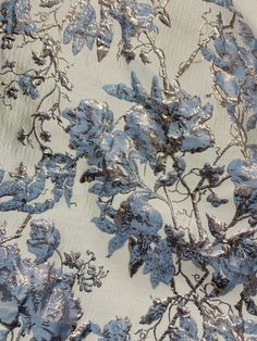 A beautiful, baby blue and gold, floral brocade fabric. It is great for apparel, drapery, and much more. High quality. Sold by the yard. (1 yard= 36 in.) Width is 60 in. All orders will be cut in one continuous piece. Free shipping in US. For any large or wholesale orders, message us. Thank you for your time and business! Blue Brocade Fabric For Wedding, Unicorn Satyr, Aria Fashion, Blue Satin Fabric, Silvery Blue, Antique Aesthetic, French Rococo, Old Lights, Phone Aesthetic