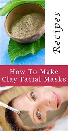 [ DIY: Clay Facial Masks ] Using natural clay powder such as Kaolin, Bentonite, Fuller's Earth, etc. ~ from tipnut.com Acne Face Mask Recipe, Masks For Acne, Make Your Own Clay, Fullers Earth, Clay Products, Diy Cream, Medical Herbs, Acne Face Mask