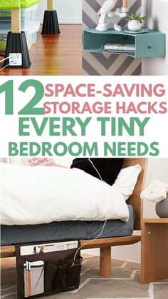 there are two storage hacks every tiny bedroom needs