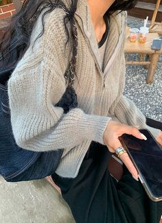 Size (CM) Dress Length Chest Sleeve One size 57 110 64 Model is 162cm 43kg wears Cheap Ribbed Knit Outerwear, Blue Style Fashion, Cardigan Outfits, Women Outfit, Swaggy Outfits, Blue Style, 인물 사진, Fashion Fits, New Classic