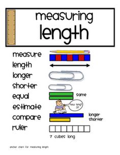 measuring length worksheet for students to help them learn how to measure the length