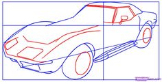 how to draw a sports car in 3 easy steps step by step drawing lesson for kids