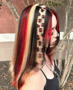 Animal Print Hair, Skunk Hair, Space Concept, Hair Streaks, Dyed Hair Inspiration, Hair Inspiration Short, Pretty Hair Color, Hair Stylies, Alternative Hair