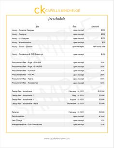 the cost sheet for an apartment in capella kneide, which is currently under construction