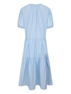 Details: Fresh light blue vacation style long dress Cake dress hemline design, elegant and literary V-neck with spaghetti straps, rich layers Pleated skirt hem, natural cake skirt Loose fit Materials & Care: Cotton 100% Hand wash | Dry clean Do not bleach Size & Fit: Model is 5'7", Bust 32, Waist 24, Hips 35, wearing a size S Item #: WM2DR20 Natural Cake, Cake Dress, Dress Cake, Vacation Style, Chic Me, Resort Style, Pleated Skirt, Sweat Shirt, Long Dress