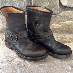 Amazing Moto Ankle Boots. Size 36. Purchased At Barney’s Their Color Code Eli/Dk Brn. Gently Worn In Great Condition! Moto Boots, Bootie Boots, Color Coding, Ankle Boots, Women Shoes, Boots, Women Shopping