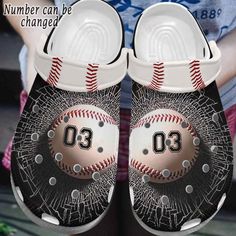 Ball Shoes, Personalized Baseballs, Shoe Gifts, Clogs Shoes, Kids Prints, Unique Christmas, Slip On Shoes