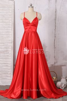 A-line Satin Gown For Homecoming, Satin Evening Dress For Prom And Red Carpet, Satin Evening Dress For Red Carpet And Prom Season, Satin Gown For Red Carpet Or Prom, Satin Gown For Red Carpet Prom Season, Red Satin Finish Evening Dress For Prom, Coven Fashion, Halter Prom Dress, Military Ball Dress