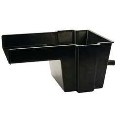 a black plastic container with two handles